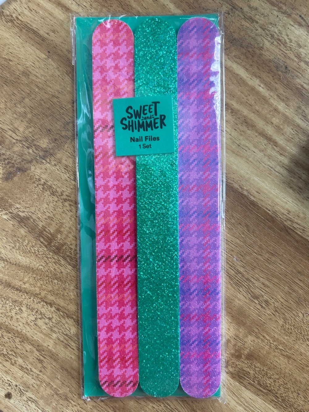 Ulta Beauty Sweet and Shimmer Nail Files - Pink, Green, Purple Trio